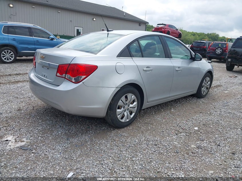 Vin: 1g1pc5sh4c7168802, lot: 46200435, chevrolet cruze ls 20124