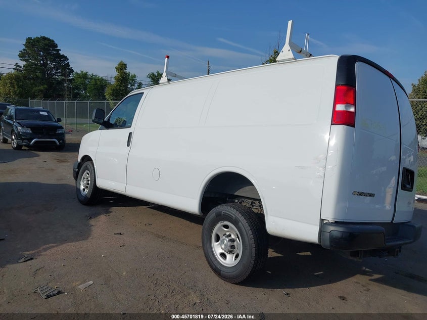 Vin: 1gcwgafp9m1188520, lot: 46200447, chevrolet express cargo rwd 2500 regular wheelbase wt 20213