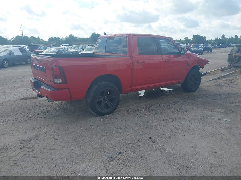 Vin: 1c6rr7mt7js116657, lot: 46200491, ram 1500 night  4x4 5'7 box 20184