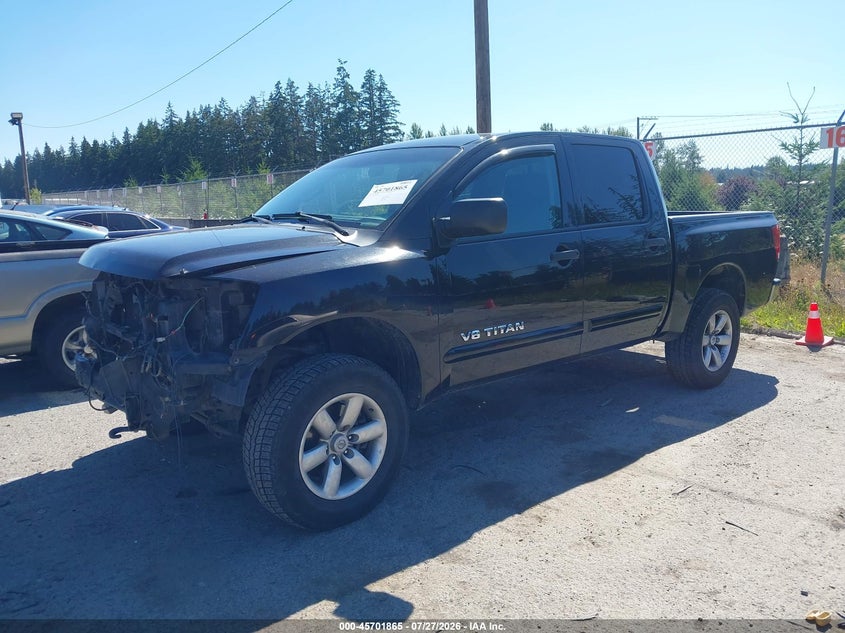 Vin: 1n6aa0ej7cn312968, lot: 46200493, nissan titan sv 20122
