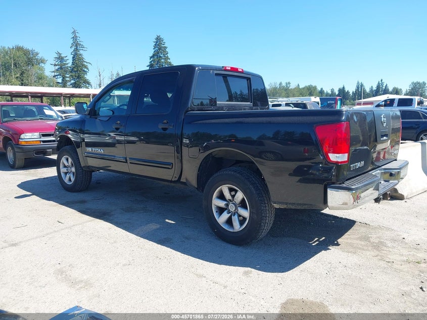 Vin: 1n6aa0ej7cn312968, lot: 46200493, nissan titan sv 20123