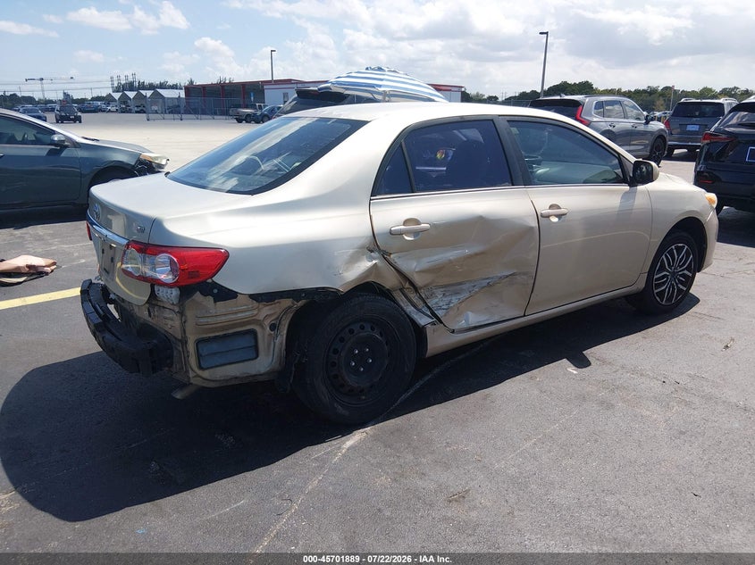 Vin: 2t1bu4ee7cc831286, lot: 46200517, toyota corolla le 20124