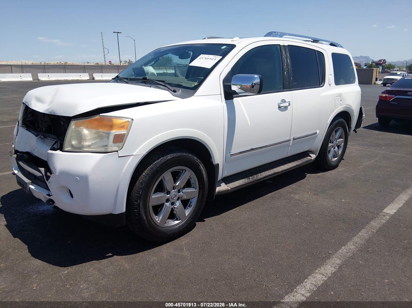 Vin: 5n1aa0ndxbn621907, lot: 46200541, nissan armada platinum 20112