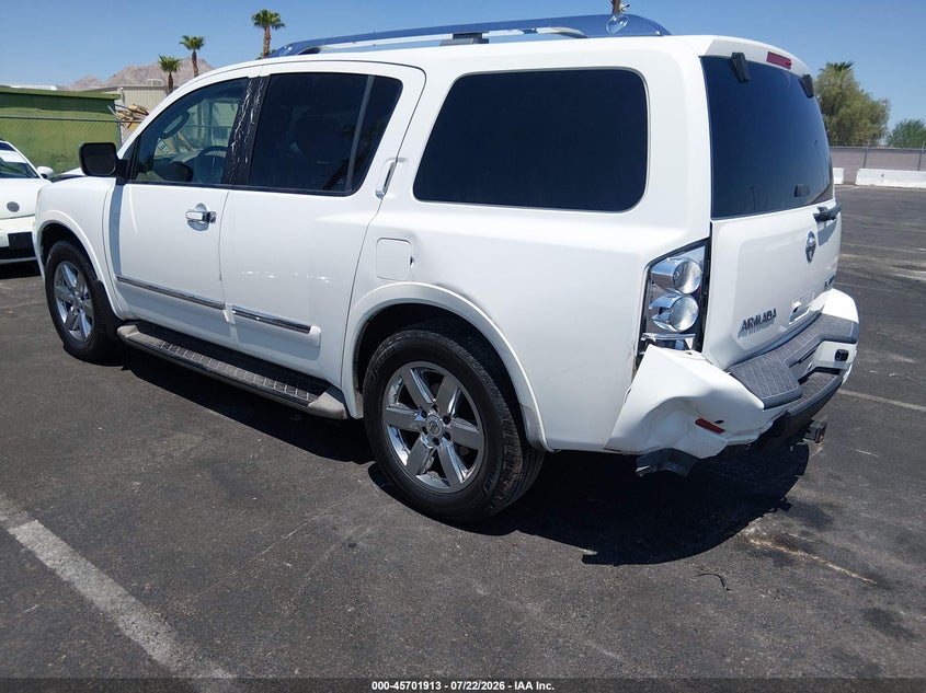 Vin: 5n1aa0ndxbn621907, lot: 46200541, nissan armada platinum 20113