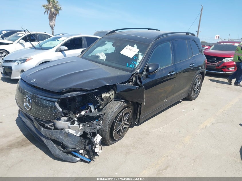 Vin: w1n9m0cb5rn091459, lot: 46200638, mercedes-benz eqb 250 suv 20242