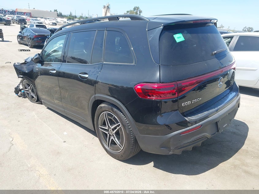 Vin: w1n9m0cb5rn091459, lot: 46200638, mercedes-benz eqb 250 suv 20243