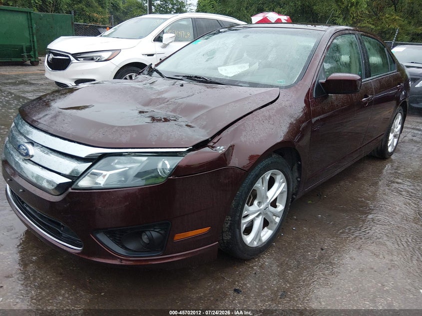 Vin: 3fahp0ha0cr164550, lot: 46200640, ford fusion se 20122