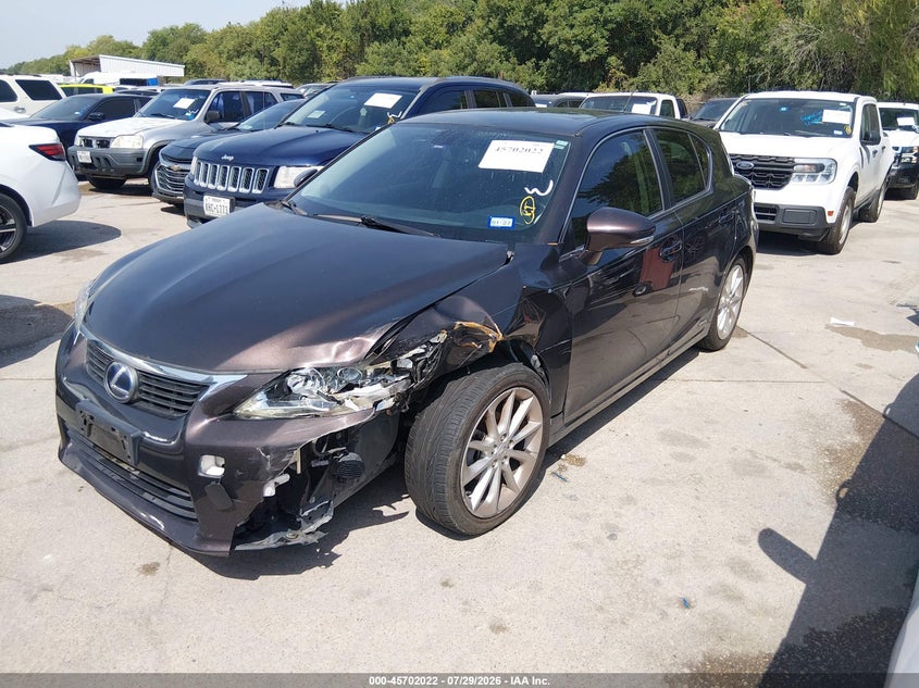 Vin: jthkd5bh3c2064456, lot: 46200650, lexus ct 200h premium 20122