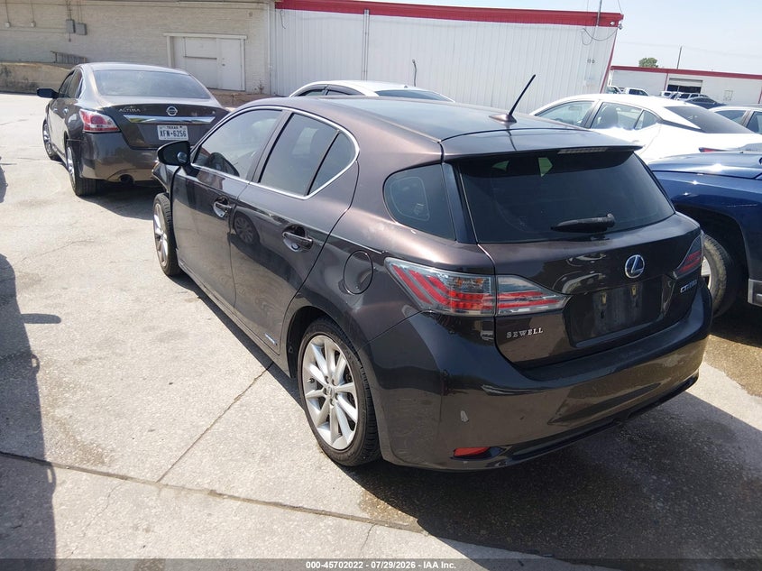 Vin: jthkd5bh3c2064456, lot: 46200650, lexus ct 200h premium 20123