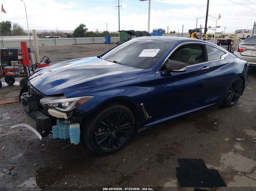 Vin: jn1ev7ek2km231376, lot: 46200654, infiniti q60 3.0t luxe 20192