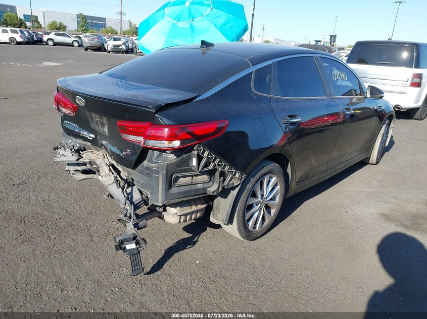 Vin: 5xxgt4l38jg225642, lot: 46200668, kia optima s 20184
