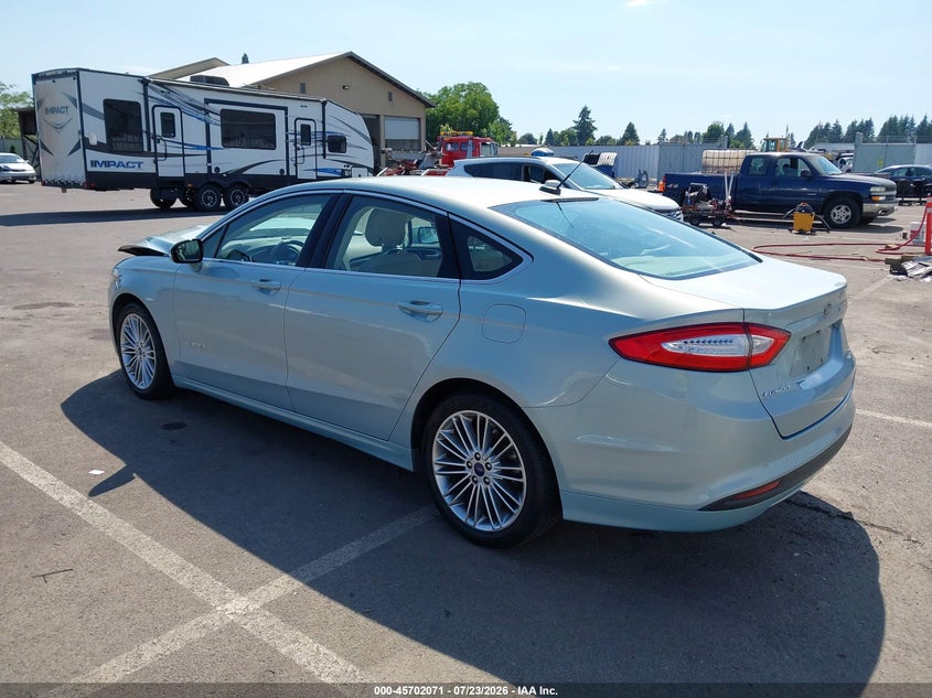 Vin: 3fa6p0lu9er212624, lot: 46200699, ford fusion hybrid se 20143