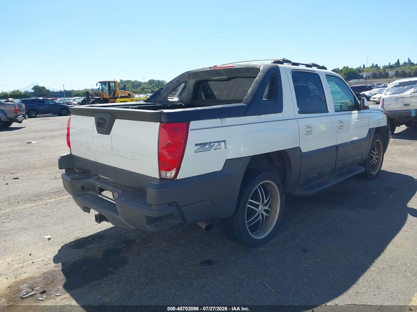2003 CHEVROLET AVALANCHE 1500 — zdjęcie 4