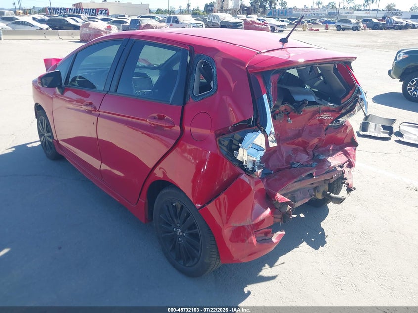 Vin: 3hggk5h68km741674, lot: 46200791, honda fit sport 20193