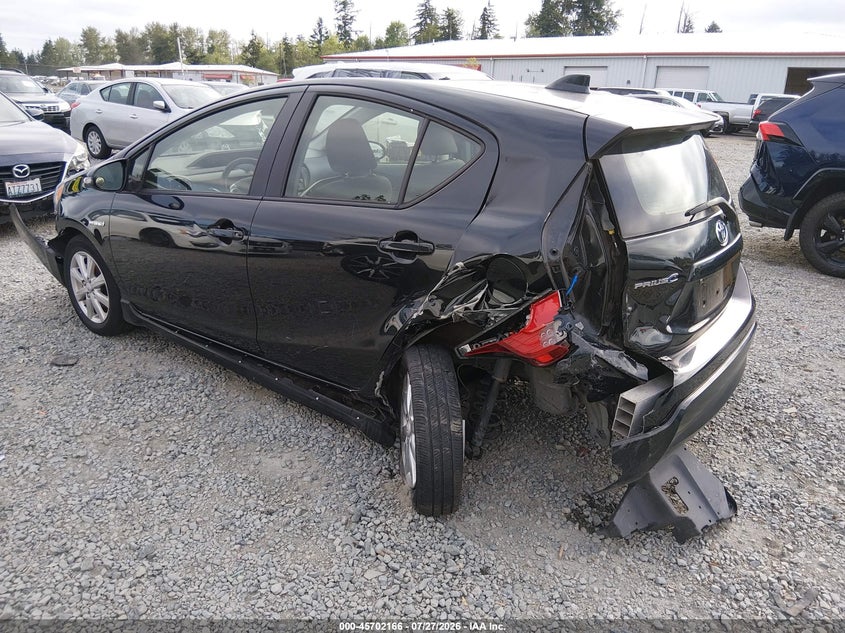 Vin: jtdkdtb34h1597598, lot: 46200794, toyota prius c two 20173