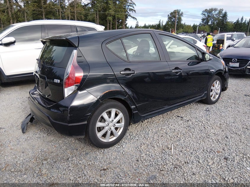 Vin: jtdkdtb34h1597598, lot: 46200794, toyota prius c two 20174