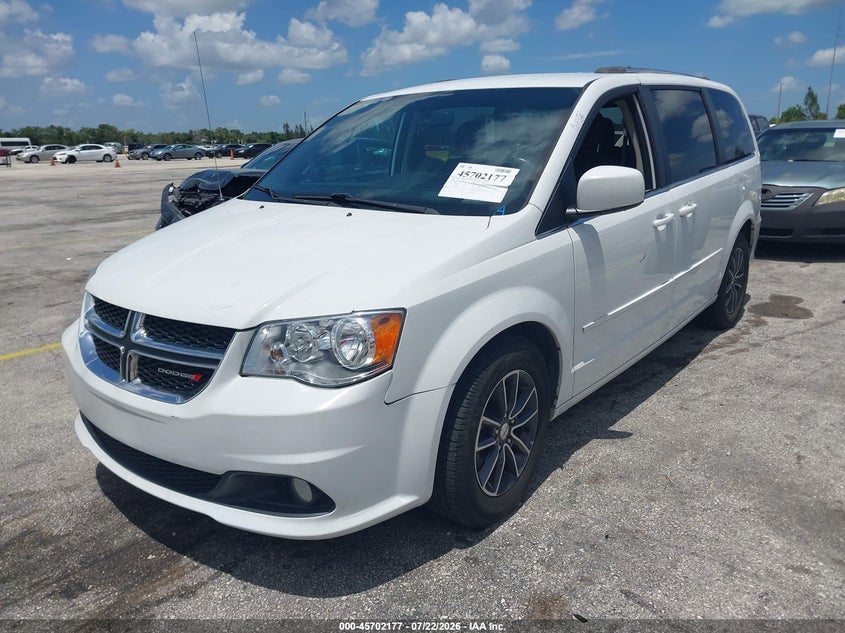 Vin: 2c4rdgcgxhr845288, lot: 46200805, dodge grand caravan sxt 20172