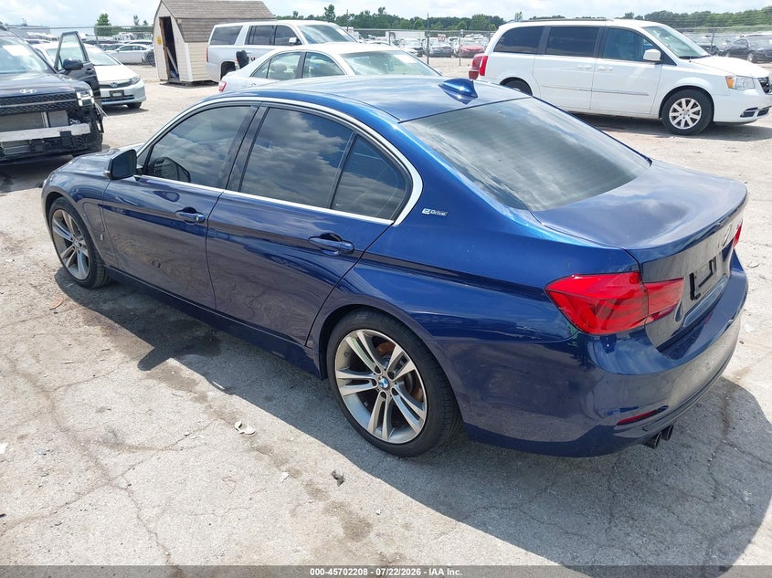 Vin: wba8e1c58ja177888, lot: 46200836, bmw 330e iperformance 20183
