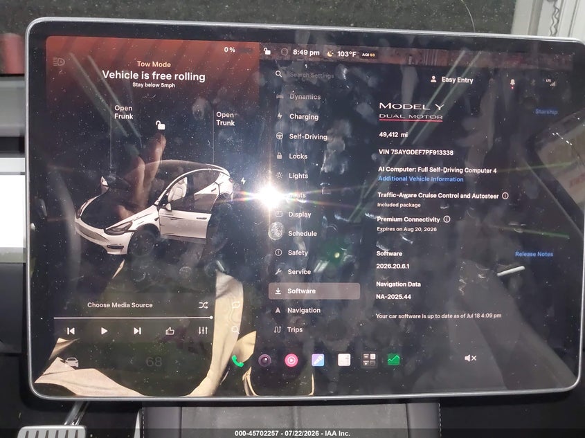 2023 TESLA MODEL Y auction photo 7