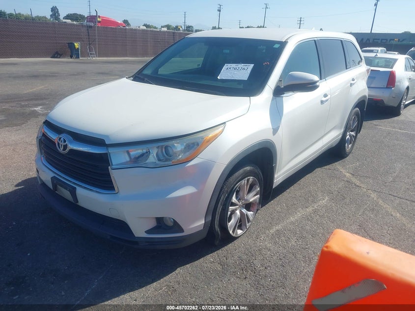 Vin: 5tdbkrfh9es067964, lot: 46200890, toyota highlander le plus v6 20142