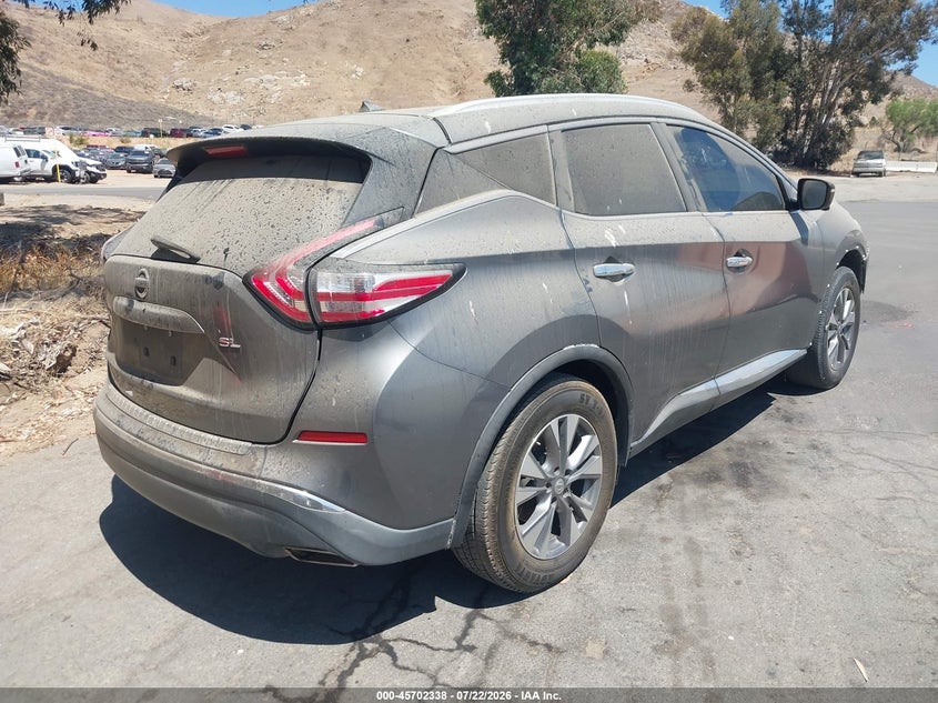 2015 NISSAN MURANO VIN 5N1AZ2MG1FN200292 nuotrauka 4