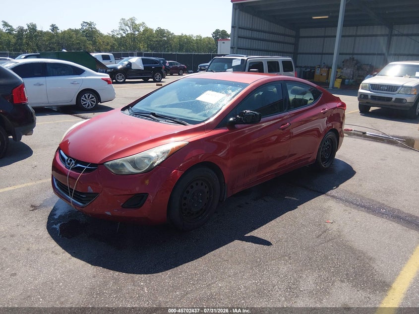 2012 Hyundai Elantra, Звичайний знос, IAAI, VIN KMHDH4AE8CU448913 — фото 2