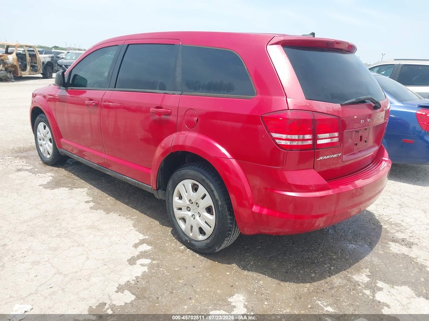 Vin: 3c4pdcab3et181450, lot: 46201167, dodge journey american value pkg 20143