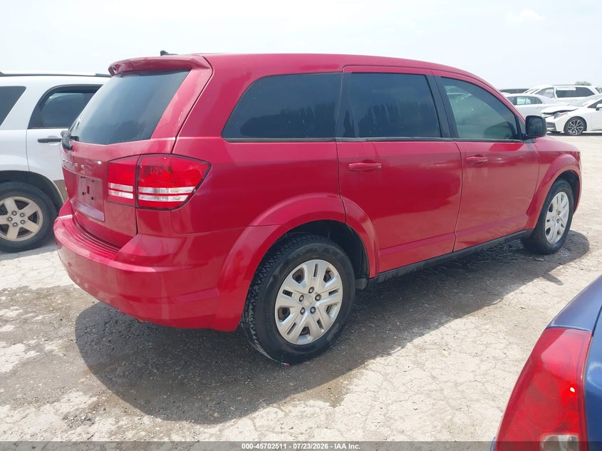 Vin: 3c4pdcab3et181450, lot: 46201167, dodge journey american value pkg 20144