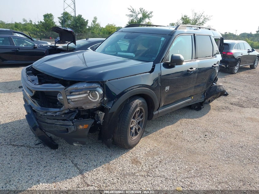 Vin: 3fmcr9b65prd80483, lot: 46201299, ford bronco sport big bend 20232