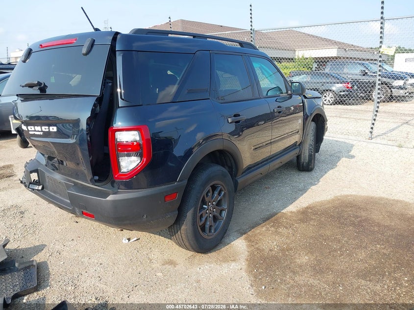 Vin: 3fmcr9b65prd80483, lot: 46201299, ford bronco sport big bend 20234