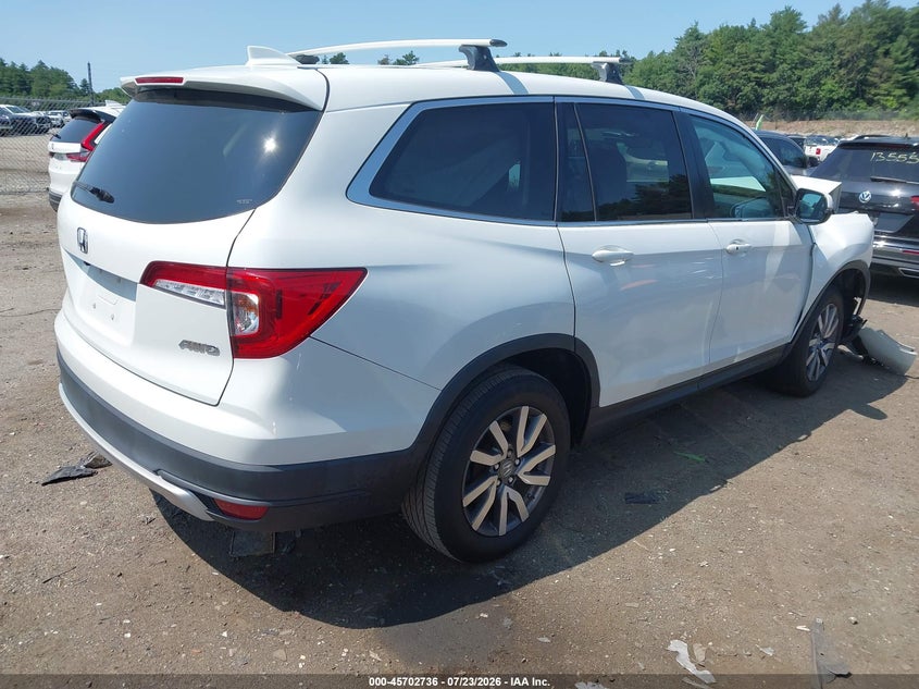 Vin: 5fnyf6h58lb068752, lot: 46201392, honda pilot awd ex-l 20204