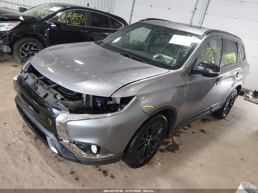 Vin: ja4az3a31kz050452, lot: 46201402, mitsubishi outlander le 20192