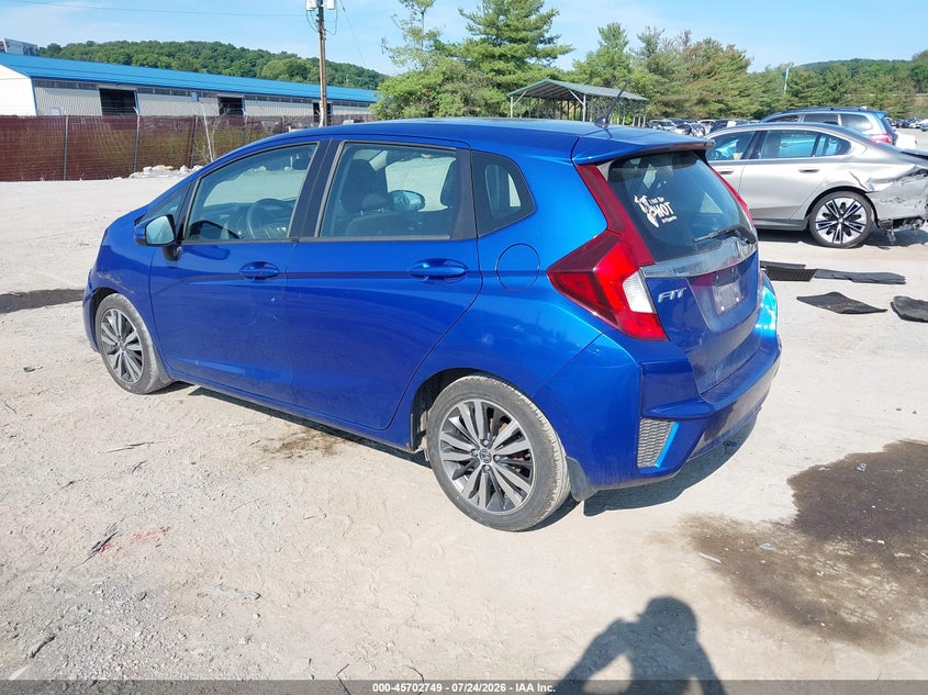 Vin: 3hggk5h85fm771013, lot: 46201405, honda fit ex/ex-l 20153