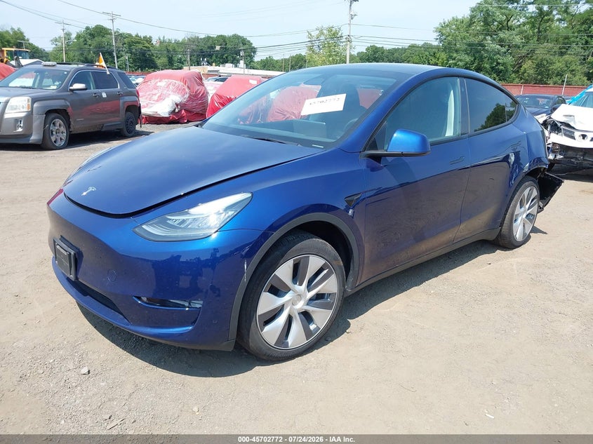 2023 Tesla Model Y, Rear, IAAI, VIN 7SAYGDEE4PA125959 — photo 2