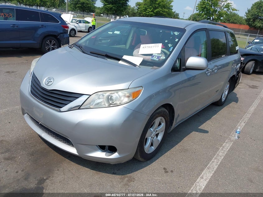 Vin: 5tdkk3dcxbs048842, lot: 46201433, toyota sienna le v6 20112
