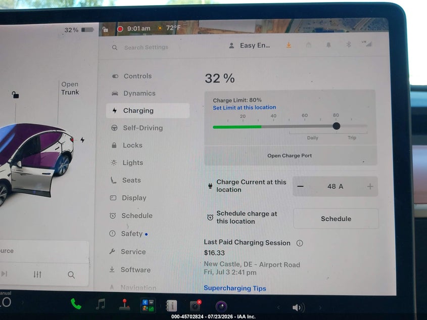 TESLA MODEL Y 2021 VIN 5YJYGDEEXMF188463