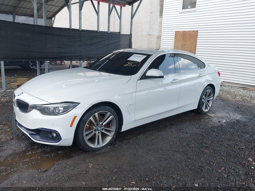 Vin: wba4j3c57kbl08584, lot: 46201483, bmw 430i gran coupe xdrive 20192