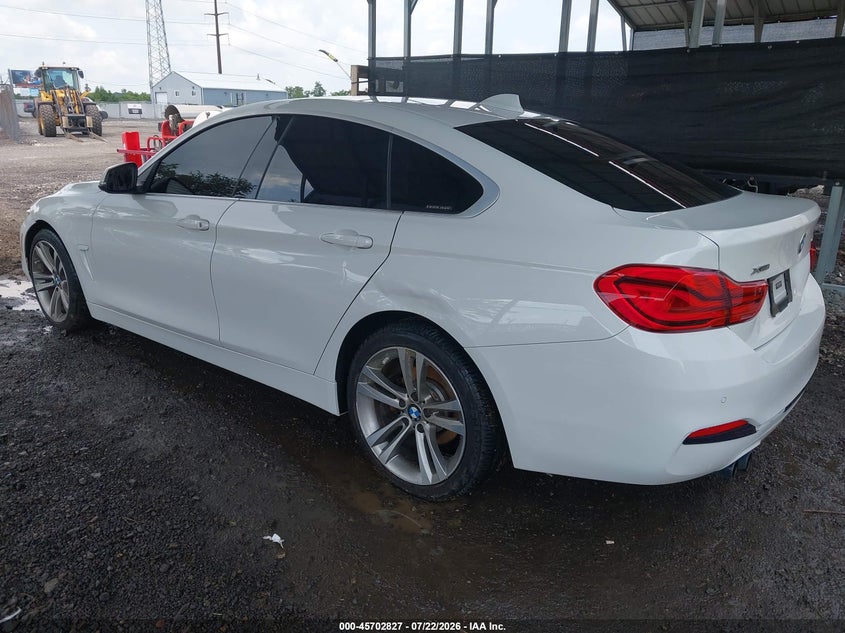 Vin: wba4j3c57kbl08584, lot: 46201483, bmw 430i gran coupe xdrive 20193