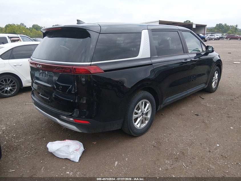 Vin: kndnb4h37n6114135, lot: 46201490, kia carnival mpv lx seat package 20224