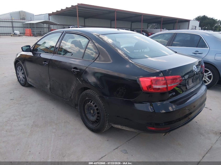 2015 VOLKSWAGEN JETTA auction photo 3