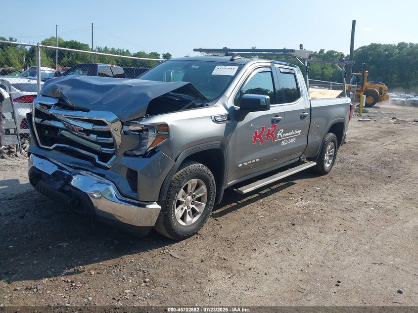 Vin: 1gtr9bed0lz220937, lot: 46201538, gmc sierra 1500 4wd  standard box sle 20202