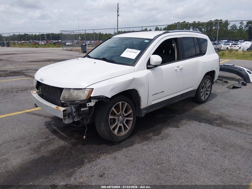 Vin: 1c4njdcb3ed684128, lot: 46201560, jeep compass limited 20142