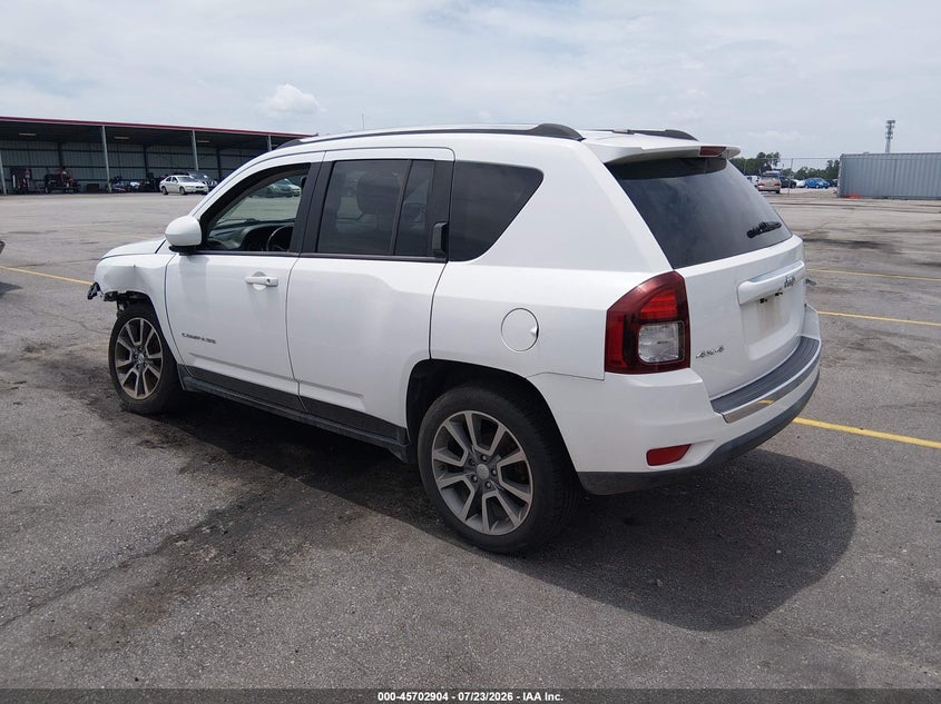 Vin: 1c4njdcb3ed684128, lot: 46201560, jeep compass limited 20143