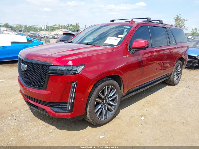 2021 Cadillac Escalade, Left Rear, IAAI, VIN 1GYS4PKL2MR276432 — photo 2
