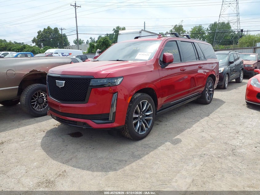 Vin: 1gys4pkl2mr276432, lot: 46201585, cadillac escalade esv 4wd sport 20212