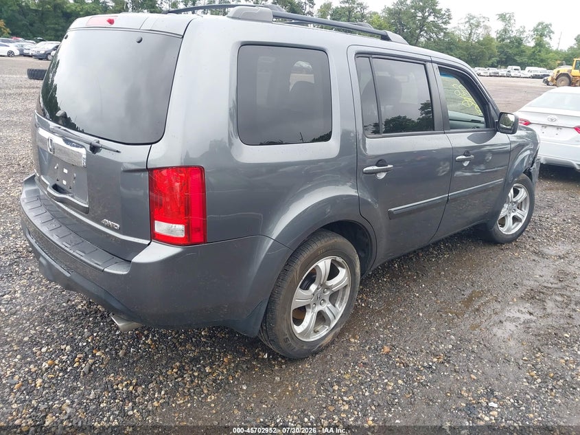Vin: 5fnyf4h72db046074, lot: 46201608, honda pilot ex-l 20134