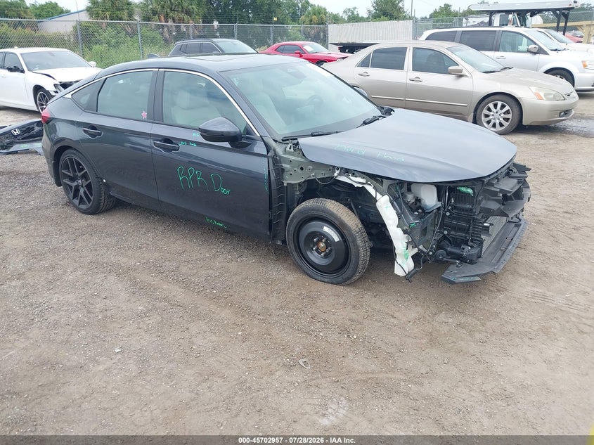 Vin: 19xfl1h86pe007022, lot: 46201613, honda civic sport touring 2023 img_1