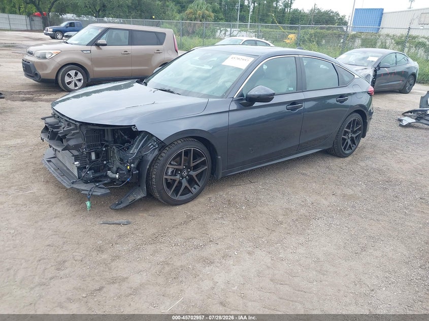 Vin: 19xfl1h86pe007022, lot: 46201613, honda civic sport touring 20232