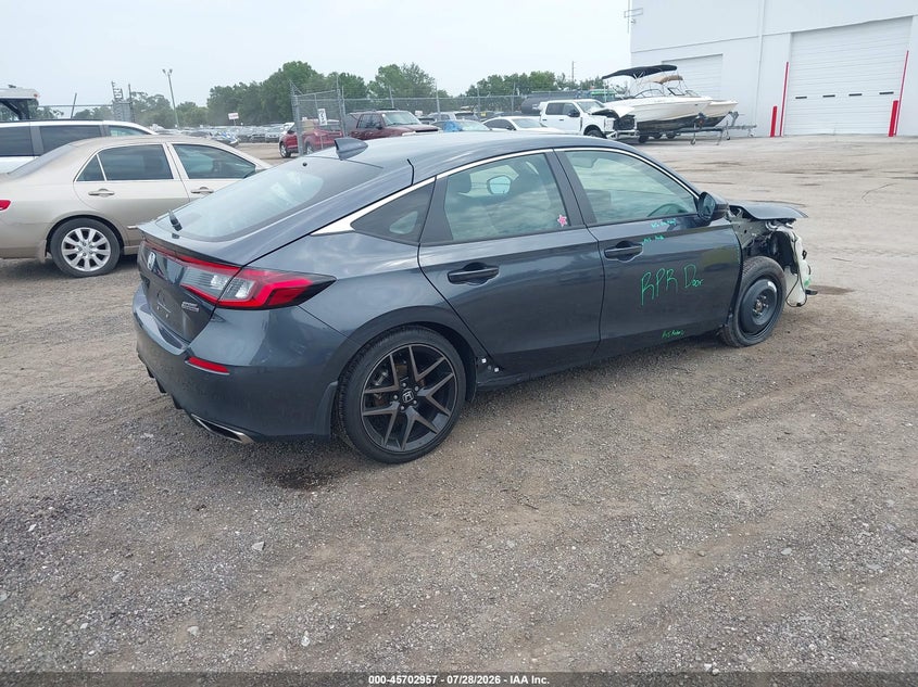 Vin: 19xfl1h86pe007022, lot: 46201613, honda civic sport touring 20234