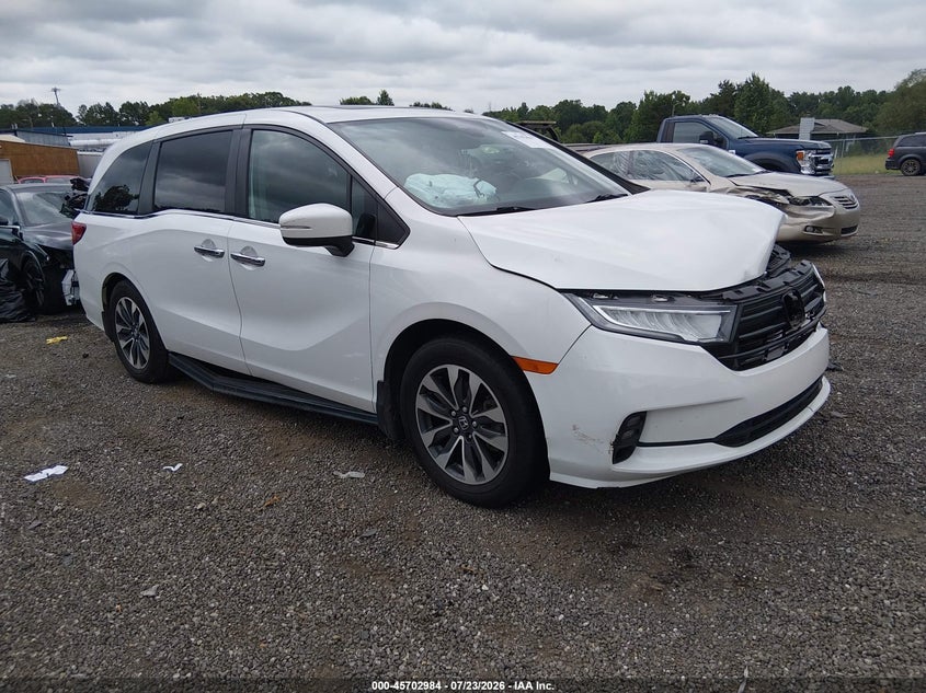 Vin: 5fnrl6h77nb032729, lot: 46201640, honda odyssey ex-l 2022 img_1